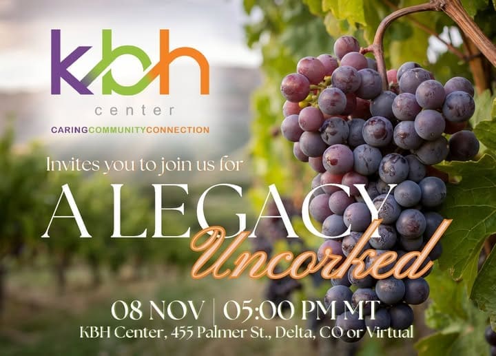 Legacy Uncorked picture of grapes in a vineyard. See adjacent event text